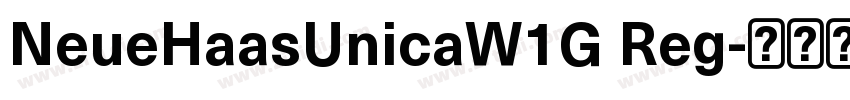 NeueHaasUnicaW1G Reg字体转换
